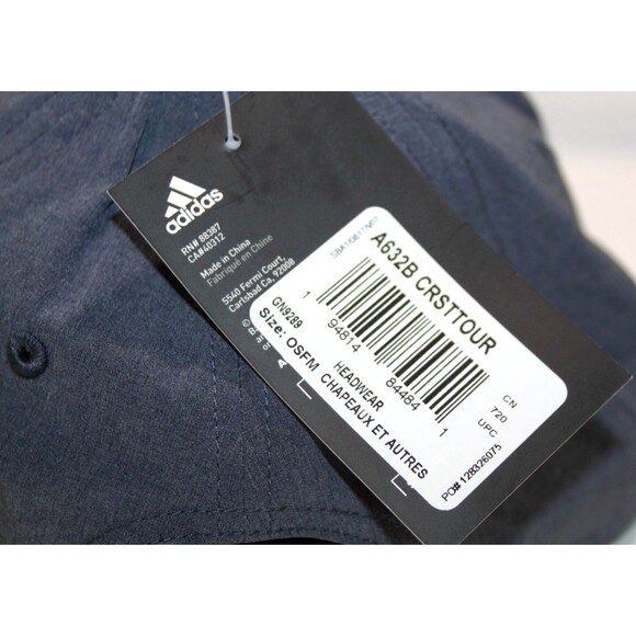 Kubota Adidas Snapback Hat Cap Men OSFM Navy Gray Logo Farm Equipment Outdoor - Picture 3 of 8